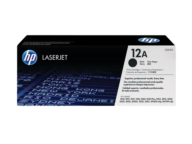 HP 12A - Svart original LaserJet tonerpatron (Q2612A) for 1010, 10...
