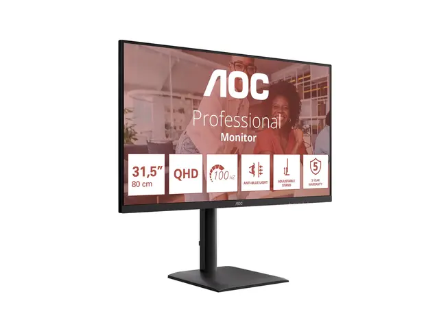 AOC Q32E4U - E4 Series LED-skjerm 32" (31.5" synlig) 2560 x 1440 Q...