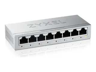 Zyxel GS-100 series GS-108B - Version 5 switch - ikke-styrt - 8 x 10/100/1000 - stasjon&#230;r, veggmonterbar