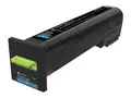 Lexmark - Ekstra h&#248;y ytelse - cyan original - tonerpatron LCCP, LRP - for Lexmark CS820de, CS820dte, CS820dtfe