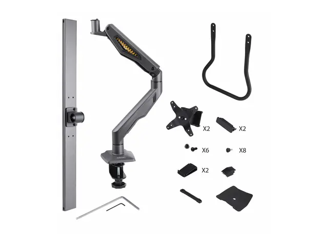 Startech Desk Mount Dual Monitor Arm w/ Crossbar, Up To 27" Displa...