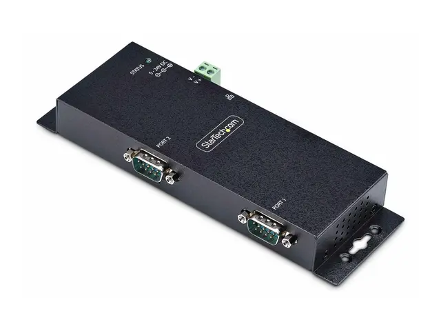 StarTech.com 2P Serial to Ethernet Adapter, IP LAN RS232 DB9 Conve...