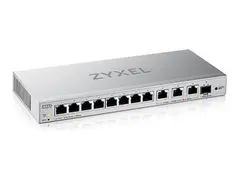 Zyxel XGS1250-12 - Switch - Styrt 8 x 10/100/1000 + 3 x 1/2.5/5/10GBase-T + 1 x 1 Gigabit / 10 Gigabit SFP+ - stasjon&#230;r