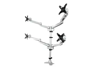 STARTECH QUAD MONITOR MOUNT - FOR UP T 27IN VESA MONITORS - DESK MOUNT