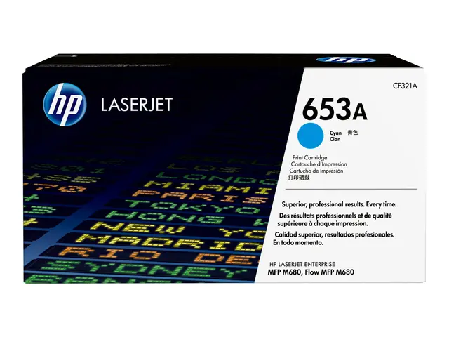 HP 653A - Cyan original LaserJet tonerpatron (CF321A) for Color En...