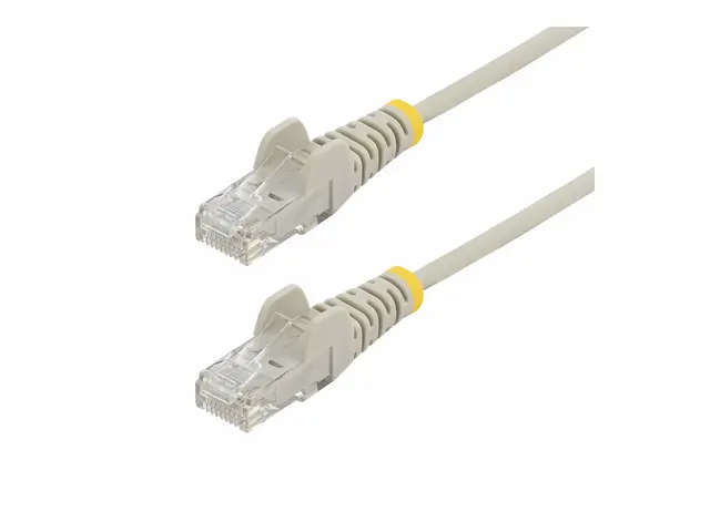 StarTech.com 15m Gray Slim CAT6 Ethernet Cable, Snagless, 28AWG, L...