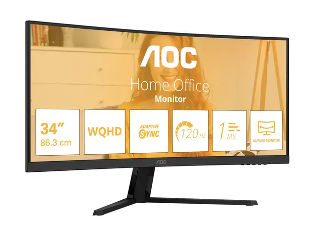 AOC Basic-line CU34B3E - B3 Series LED-skjerm kurvet 34" 3440 x 14...
