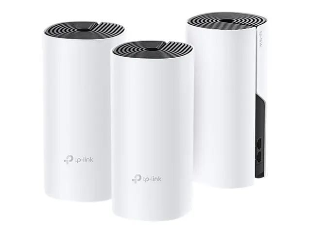 TP-Link Deco P9 - Wi-Fi-system (3 rutere) inntil 6000 kvadratfot - 1GbE - Wi-Fi 5 - Bluetooth - Dobbeltbånd 