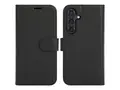 iiglo - Lommebok for mobiltelefon 2-i-1 - polyuretanl&#230;r - svart - for Samsung Galaxy S25