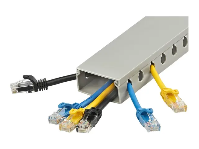 StarTech.com Open Slot Cable Management Raceway with Cover, 2"(50m...