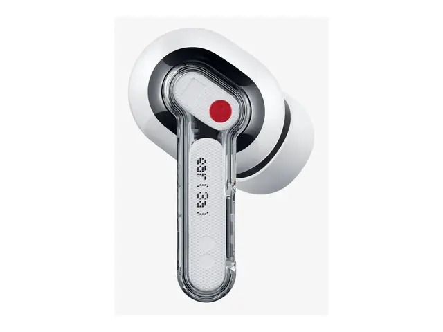 Nothing Ear (3a) - True wireless-hodetelefoner med mikrofon i øret - Bluetooth - aktiv støydemping - hvit 