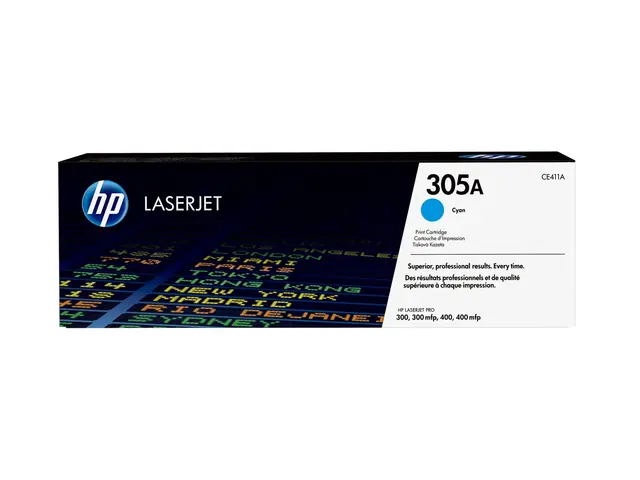 HP 305A - Cyan original LaserJet tonerpatron (CE411A) for Pro 300 ...