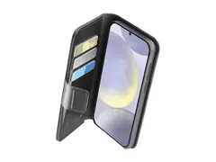 Cellular Line Book Agenda - Lommebok for mobiltelefon fauxl&#230;r, &#248;kol&#230;r - svart - for Samsung Galaxy S25