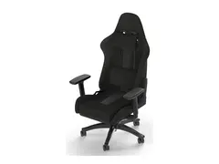 CORSAIR TC100 RELAXED - Spillestol - ergonomisk armlener - T-formet - tipping - nylon, stoff - svart