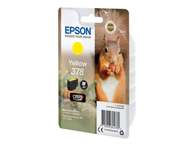 Epson 378 - 4.1 ml - gul - original - blister - blekkpatron - for ...