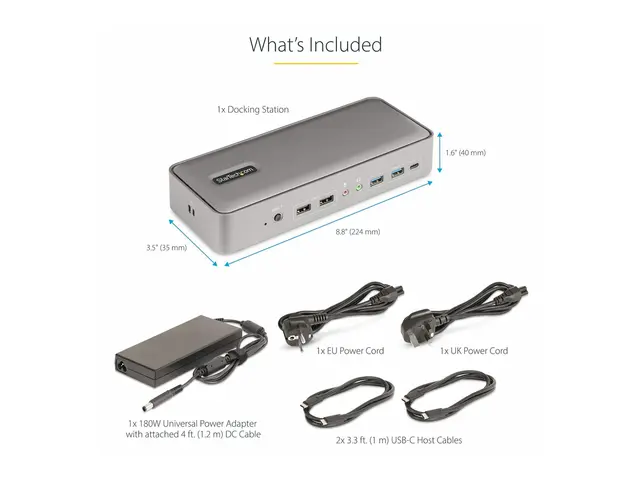 StarTech.com Dual-Laptop USB-C KVM Docking Station, Dual Monitor 4...