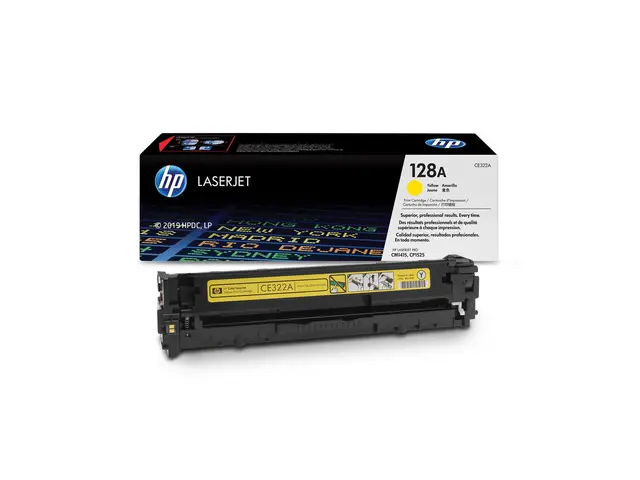 HP 128A - Gul - original - LaserJet - tonerpatron (CE322A) - for C...