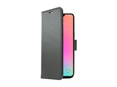 Screenor Smart - Lommebok for mobiltelefon økolær, TPU-ramme - svart - for Apple iPhone 15