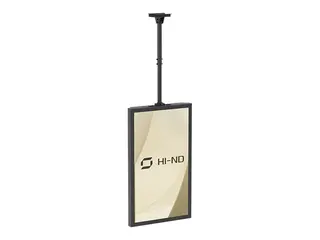 HI-ND - Monteringssett (hylster) - portrett for digitalsignerings-LCD-panel - svart - skjermstørrelse: 55" - takmonterbar