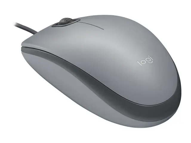 Logitech M110 Silent - Mus høyre- og venstrehåndet optisk 3 knappe...