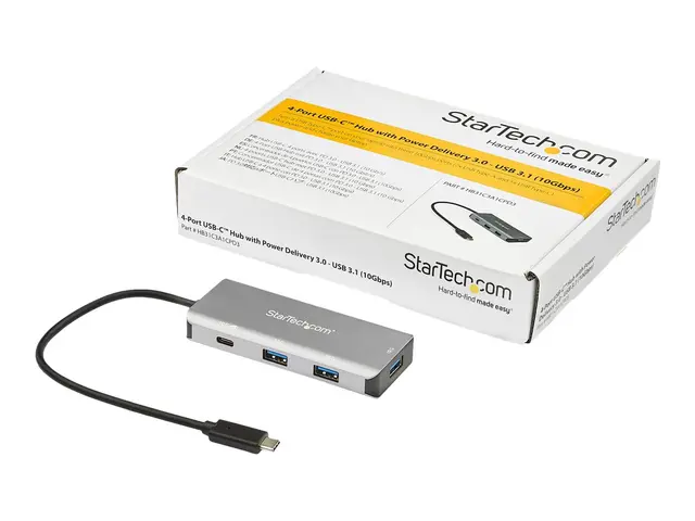 StarTech.com 4 Port USB C Hub (10Gbps) to 3x USB-A & 1x USB-C, 100...