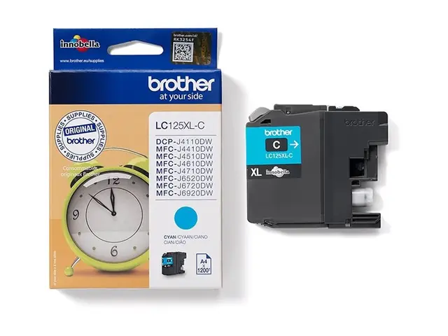 Brother LC125XLC - Super High Yield - cyan - original - blekkpatro...
