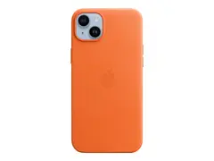 Apple - Baksidedeksel for mobiltelefon MagSafe-samsvar - l&#230;r - oransje - for iPhone 14 Plus