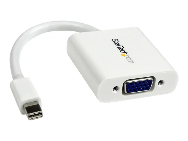 StarTech.com Mini DisplayPort to VGA Adapter - White - 1080p - Thu...