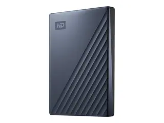 WD My Passport Ultra WDBC3C0020BBL Harddisk - kryptert - 2 TB - ekstern (b&#230;rbar) - USB 3.0 (USB-C kontakt) - 256-bit AES - bl&#229;