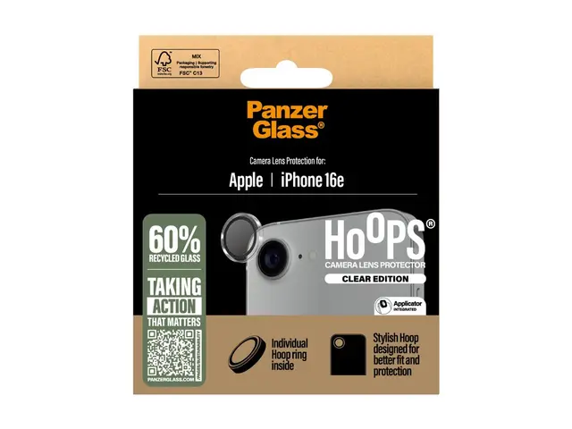 PanzerGlass Hoops - Clear Edition linsebeskytter for mobiltelefon ...