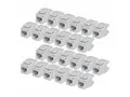 Startech - Trapes-jakk - 180°, 110 punch down CAT 6 - UTP - RJ-45 - hvit - TAA-samsvar (en pakke 24)