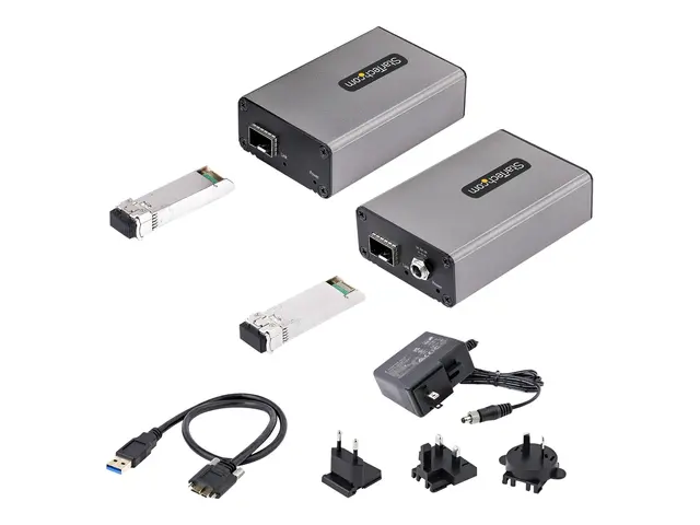 Startech 2-Port USB 3.0 Extender over OM3 Multimode Fiber, LC/LC, ...