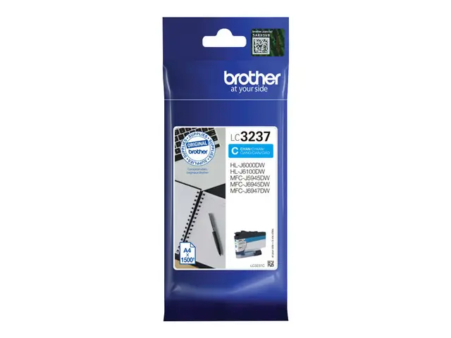 Brother LC3237C - Cyan original blekkpatron for HL-J6000DW, HL-J61...