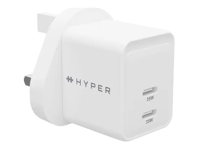 HyperJuice - Strømadapter GaN 35 watt QC 3.0, Power Delivery 3.0 +...