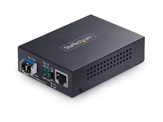Startech - Fibermedieomformer - 1GbE - over fiberoptikk 10Base-T, 1000Base-LX, 100Base-TX, 1000Base-T - LC Duplex enkeltmodus / RJ-45 - opp til 20 km - 1310 nm - TAA-samsvar