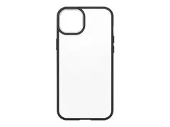 OtterBox React Series - ProPack Packaging baksidedeksel for mobiltelefon - antimikrobielt - termoplastisk elastomer (TPE), polykarbonat, 50 % resirkulert plast - svart krystall - for Apple iPhone 14 Plus