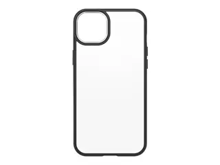 OtterBox React Series - ProPack Packaging baksidedeksel for mobiltelefon - antimikrobielt - termoplastisk elastomer (TPE), polykarbonat, 50 % resirkulert plast - svart krystall - for Apple iPhone 14 Plus