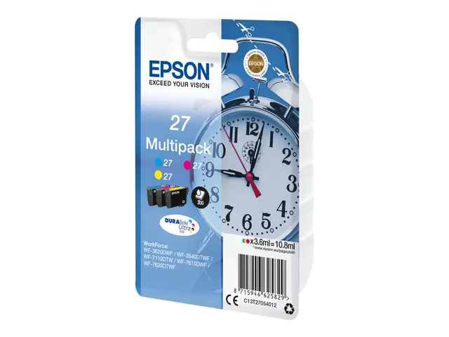 Epson 27 Multi-Pack - 3-pack - 10.8 ml - gul, cyan, magenta - orig...