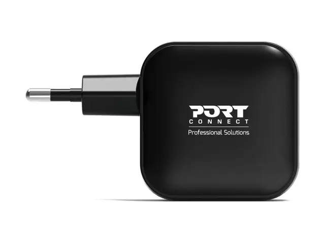 PORT Connect - Strømadapter GaN II, with 2 m cable 65 watt 5 A PD ...