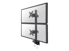 Neomounts FPMA-D960DVPLUS - Monteringssett for 2 LCD-skjermer - stål - svart - skjermstørrelse: 17"-49" - klemmemonterbar, skrivebordsmonterbar