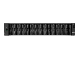 Lenovo ThinkSystem DE2000H Hybrid 2U24 SFF controller enclosure Harddiskarray - 24 brønner (SAS-3) - SAS 12Gb/s (ekstern) - kan monteres i rack - 2U