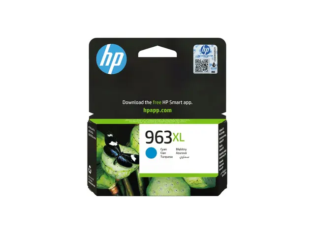 HP 963XL - 22.77 ml Høy ytelse cyan original blekkpatron for Offic...