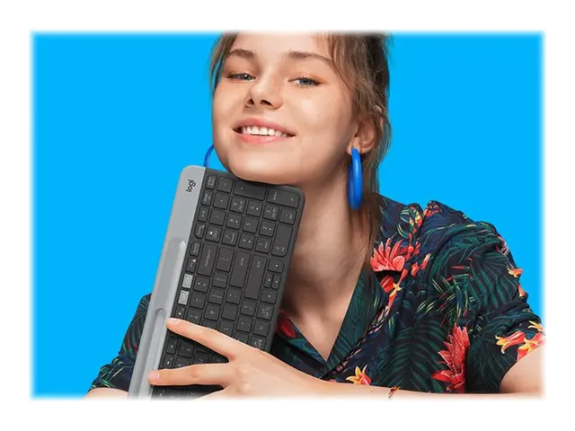 Logitech Slim Multi-Device K580 - Tastatur trådløs Bluetooth, 2.4 ...