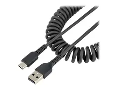 STARTECH.COM 3ft 1m USB A to C Chargin Cable Coiled Heavy Duty USB 2.0 A to Ty
