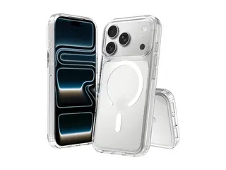 Screenor Bumper - Beskyttende deksel for mobiltelefon MagSafe-samsvar - termoplast-polyuretan (TPU), akryl - gjennomsiktig - for Apple iPhone 17 Pro, 18 Pro