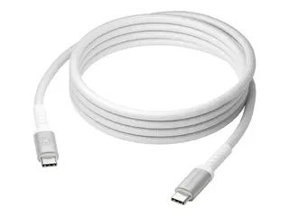 dbramante1928 re-charge it - USB-kabel - USB-C (hann) til USB-C (hann) 2 m - flettet, USB Power Delivery (240 W), 100 % resirkulert plast - hvit