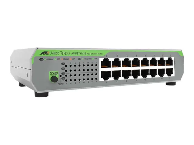 Allied Telesis CentreCOM AT-FS710/16 - Switch - ikke-styrt - 16 x ...