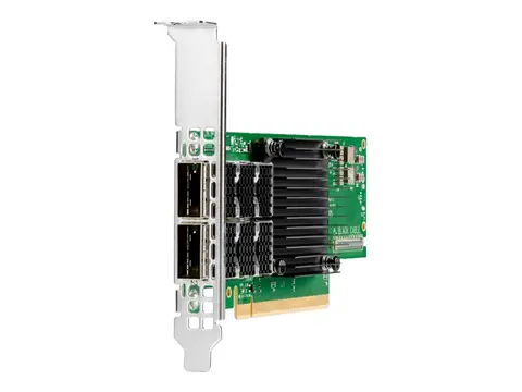 HPE InfiniBand HDR100 MCX653106A-ECAT - Nettverksadapter PCIe 4.0 x16 lav profil - 100Gb Ethernet / 100Gb Infiniband QSFP28 x 2 - for ProLiant DL325 Gen10, DL345 Gen10, DL365 Gen10, DL380 Gen10