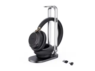 Yealink BH76 Plus - Hodesett - p&#229; &#248;ret / full st&#248;rrelse Bluetooth - tr&#229;dl&#248;s - aktiv st&#248;ydemping - USB-A via Bluetooth-adapter, USB-C via Bluetooth-adapter - svart - UC-sertifisert