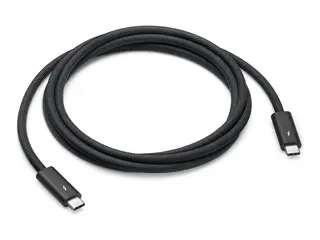 Apple Thunderbolt 4 Pro - Thunderbolt-kabel 24 pin USB-C (hann) til 24 pin USB-C (hann) - USB 3.2 / USB4 / Thunderbolt 3 / Thunderbolt 4 / DisplayPort - 1.8 m - st&#248;tte for kjedekopling, aktiv - svart